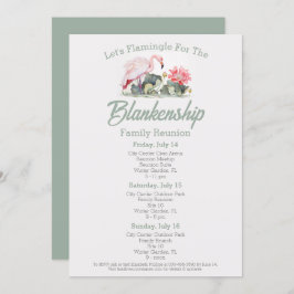 Wiedersehen Flamingo Art Drei-Tage-Tropical Einladung