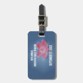 Wiedersehen Floral Annual Summer Vacation Gepäckanhänger (Vorderseite vertikal)