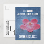 Wiedersehen Floral Jährlicher Urlaub Einladung (Vorne/Hinten)