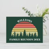 Wiedersehen Forest der Frühjahrsfamilie - kundensp Einladung (Stehend Vorderseite)