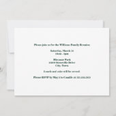 Wiedersehen Forest der Frühjahrsfamilie - kundensp Einladung (Rückseite)