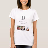 Wiedersehen-Foto-Collage-Monogramm T-Shirt (Vorderseite)