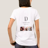 Wiedersehen-Foto-Collage-Monogramm T-Shirt (Rückseite)