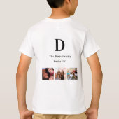 Wiedersehen-Foto-Collage-Monogramm T-Shirt (Rückseite)