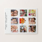 Wiedersehen-Foto-Familientext-Namen Puzzle (Horizontal)