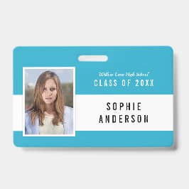 Wiedersehen-Foto-Name für die bearbeitbare Farbsch Ausweis