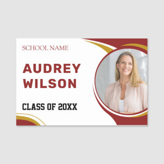 Wiedersehen Foto Name Tags Uni Wiedersehen Namensschild