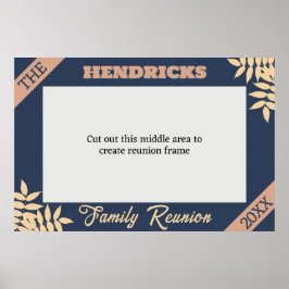 Wiedersehen-Foto-Rahmen für die Blaue und Pastellf Poster