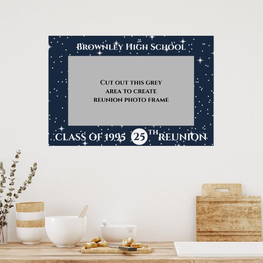 Wiedersehen Foto-Rahmen für Schulen Poster (Küche)