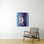 Wiedersehen-Foto-Stand-Hintergrund Hippie-Thema Wandteppich (Beispiel)