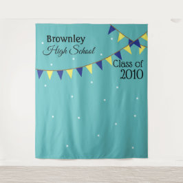 Wiedersehen-Fotokabine im Hintergrund Wandteppich