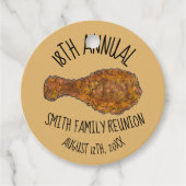 Wiedersehen Fried Chicken Leg Drumstick Picnic Geschenkanhänger (Vorderseite)