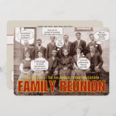 Wiedersehen | Funny Ancestral Fotograf Einladung (Vorne/Hinten)