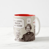 Wiedersehen | Funny Antique Foto Custom Zweifarbige Tasse (VorderseiteRechts)