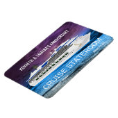 Wiedersehen für Ankerkreuzfahrtschiff-Stateroom-Tü Magnet (Linke Seite)