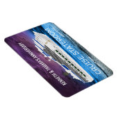 Wiedersehen für Ankerkreuzfahrtschiff-Stateroom-Tü Magnet (Rechte Seite)