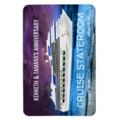 Wiedersehen für Ankerkreuzfahrtschiff-Stateroom-Tü Magnet (Vertikal)