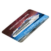 Wiedersehen für Ankerkreuzfahrtschiff-Stateroom-Tü Magnet (Linke Seite)
