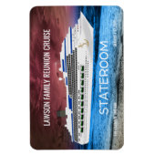 Wiedersehen für Ankerkreuzfahrtschiff-Stateroom-Tü Magnet (Vertikal)