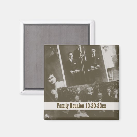 Wiedersehen für antike Fotos - Magnet (Vorderseite/Rückseite)