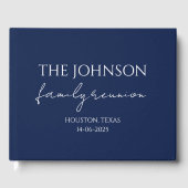 Wiedersehen für benutzerdefinierte Familienname fü Gästebuch (Vorderseite)