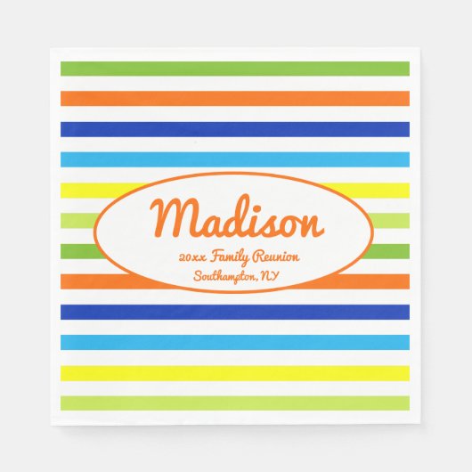 Wiedersehen für benutzerdefinierte Hot Orange Mode Serviette (Vorderseite)