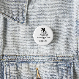 Wiedersehen für Minimalistische Whalenfamilie Button