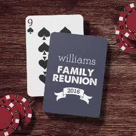 Wiedersehen für Navy und White Family Spielkarten