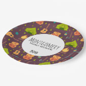 Wiedersehen für niedliches Camping Themed Patches Pappteller (Schrägansicht)