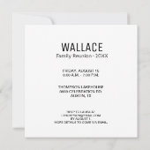 Wiedersehen für personalisierte Foto-Collage Einladung (Rückseite)