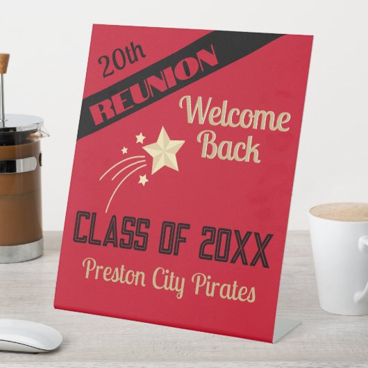 Wiedersehen für Rückschüler Sockelschild (In Situ)