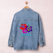 Wiedersehen für tropische Hibiskus Jeansjacke (Hangar)
