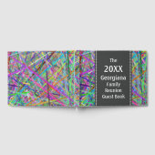 Wiedersehen Gästebuch für farbenfrohe Linien (Voll)