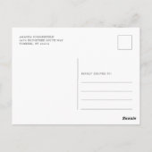 Wiedersehen Genealogie-Stammbaum Postkarte (Rückseite)