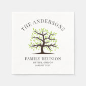 Wiedersehen Genealogie-Stammverzeichnis Serviette (Vorderseite)