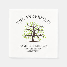 Wiedersehen Genealogie-Struktur für benutzerdefini Serviette