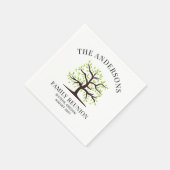 Wiedersehen Genealogie-Struktur für benutzerdefini Serviette (Ecke)