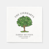 Wiedersehen Genealogische Baumstruktur Cousin Part Serviette (Vorderseite)