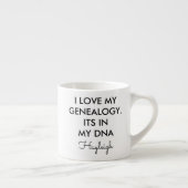 Wiedersehen Genealogische DNA-Gag Espressotasse (Rechts)