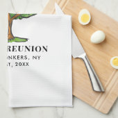 Wiedersehen Genealogische Stammbaum-Cousin treffen Geschirrtuch (Viertel Falte)