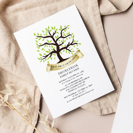 Wiedersehen Genealogischer Baum Aquarell