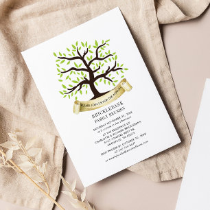 Wiedersehen Genealogischer Baum Aquarell