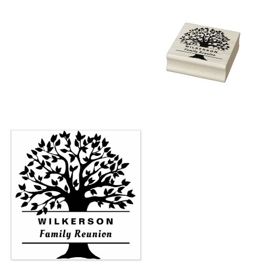 Wiedersehen Genealogischer Individuelle Name-Logo  Gummistempel (Stempel)