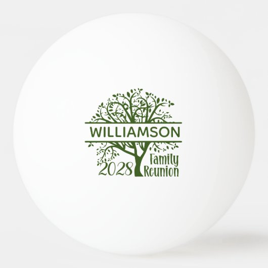 Wiedersehen Genealogischer Stammbaum-Matching für Tischtennisball (Vorderseite)