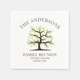 Wiedersehen Genealogisches Baumstrukturpapier für  Serviette