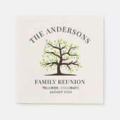 Wiedersehen Genealogisches Party für benutzerdefin Serviette (Vorderseite)