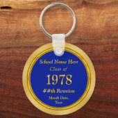 Wiedersehen-Geschenke der personalisierten Blauen  Schlüsselanhänger (Vorderseite)