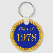 Wiedersehen-Geschenke der personalisierten Blauen  Schlüsselanhänger (Rückseite)