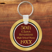 Wiedersehen-Geschenkideen der 50. Klasse für Gold  Schlüsselanhänger (Vorderseite)