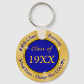 Wiedersehen-Geschenkideen für Blue und Gold Schlüsselanhänger (Rückseite)